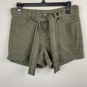 Vanilla Star Dark Green High Rise Shorts Size 9 EUC